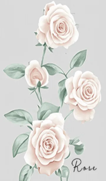 [LINE着せ替え] Grayシックな薔薇01_1の画像1