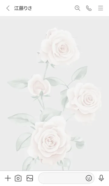 [LINE着せ替え] Grayシックな薔薇01_1の画像2
