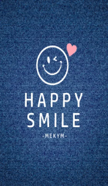 [LINE着せ替え] HAPPY SMILE DENIM HEART - MEKYM 29の画像1