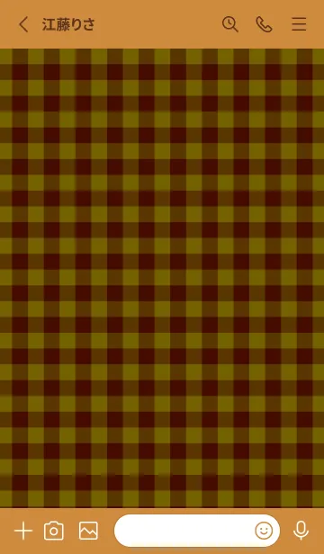 [LINE着せ替え] ハート ギンガムチェック 140の画像2