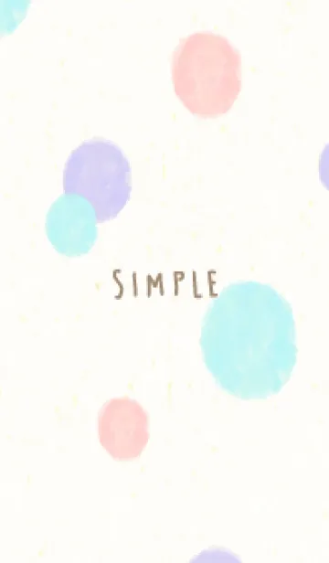 [LINE着せ替え] 水彩 丸 かわいい14の画像1