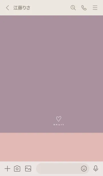 [LINE着せ替え] くすみピンク×くすみパープル。の画像2