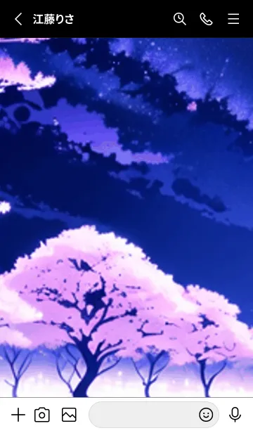 [LINE着せ替え] 冬のサクラ #BQHR019。の画像2