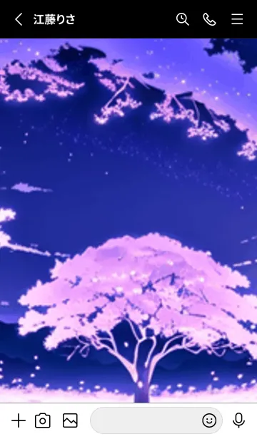 [LINE着せ替え] 冬のサクラ #BQHR021。の画像2