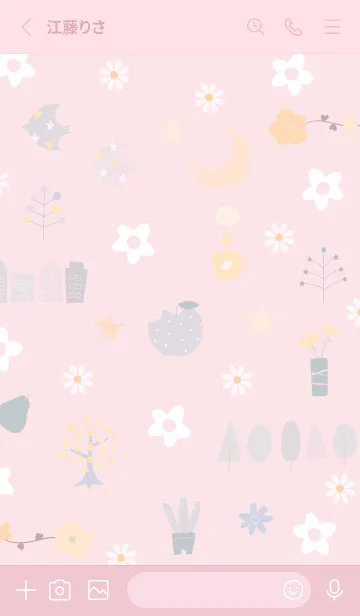 [LINE着せ替え] pink爽やか気分10_1の画像2