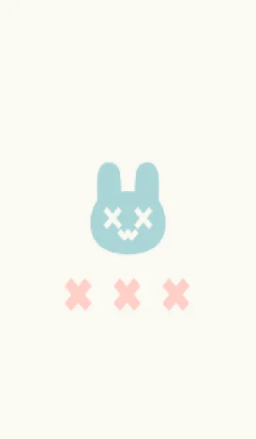 [LINE着せ替え] 地雷うさぎ(off-white06)の画像1