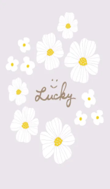 [LINE着せ替え] お花のホワイトリース4の画像1