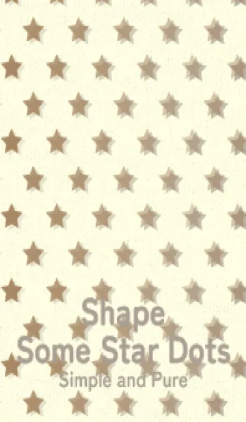 [LINE着せ替え] 星のドッドきせかえ カフェオレの画像1