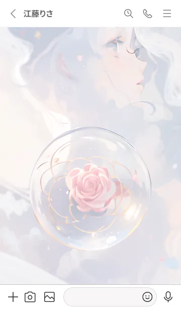 [LINE着せ替え] Rose Girl 4 ／Natural Styleの画像2