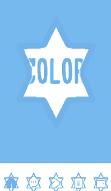 [LINE着せ替え] blue color S46の画像1