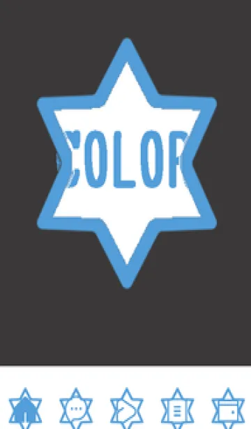 [LINE着せ替え] blue color S50の画像1