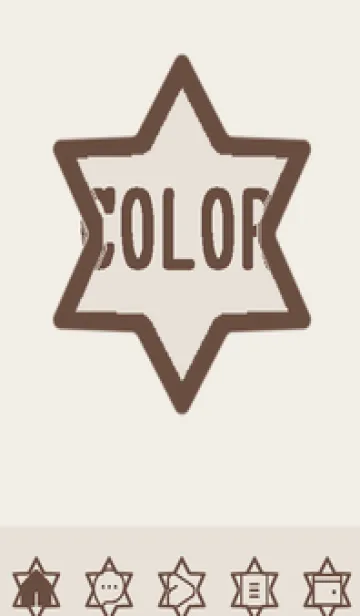 [LINE着せ替え] brown color S47の画像1