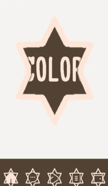 [LINE着せ替え] brown color S48の画像1