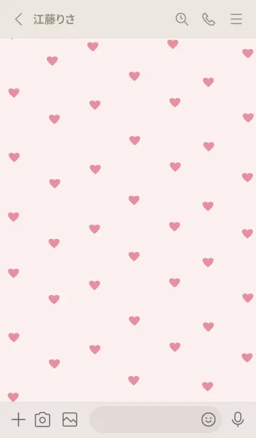 [LINE着せ替え] pattern_heart :naturalpinkの画像2