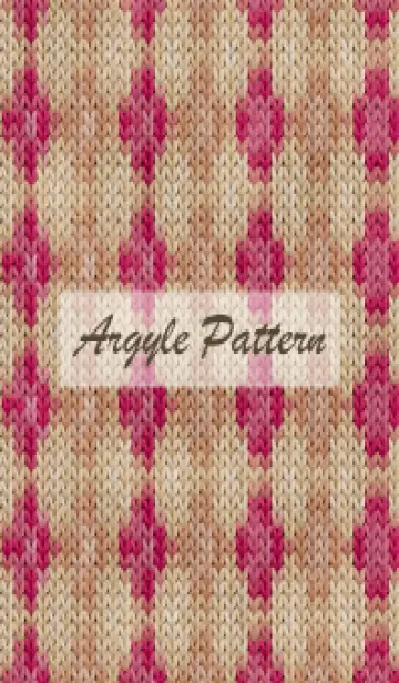 [LINE着せ替え] argyle pattern embroidery 99の画像1