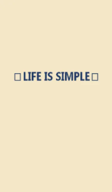 [LINE着せ替え] LIFE IS SIMPLE (navybeige)の画像1