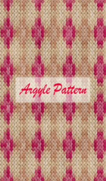 [LINE着せ替え] argyle pattern embroidery 100の画像1