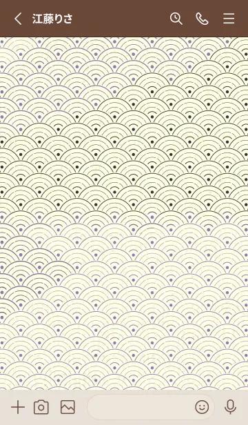 [LINE着せ替え] 和音 青海波&fermata  ヘリオトロープの画像2