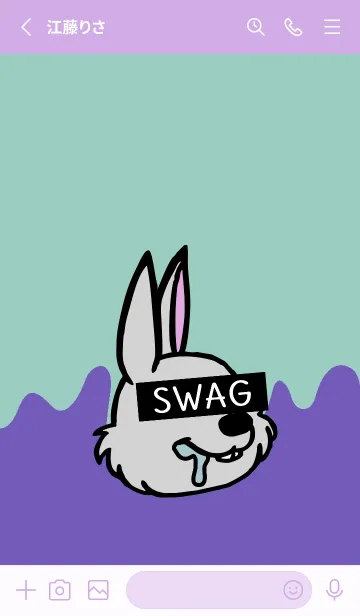 [LINE着せ替え] スワッグ ラビット 47の画像2