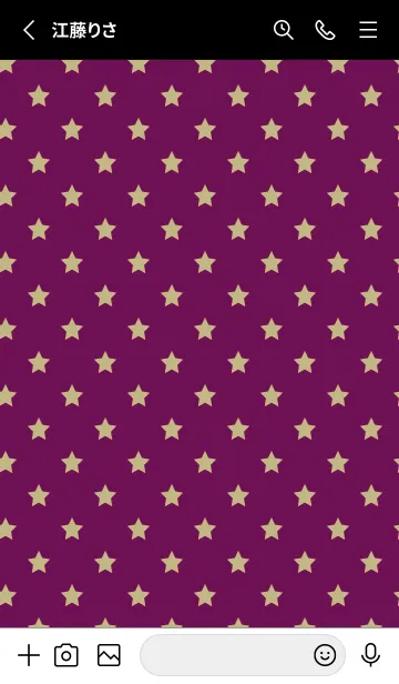 [LINE着せ替え] シンプル カラー スターズ 30の画像2