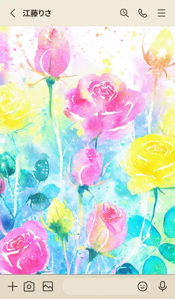 [LINE着せ替え] 薔薇(バラ)の花の着せかえ(R2074)の画像2