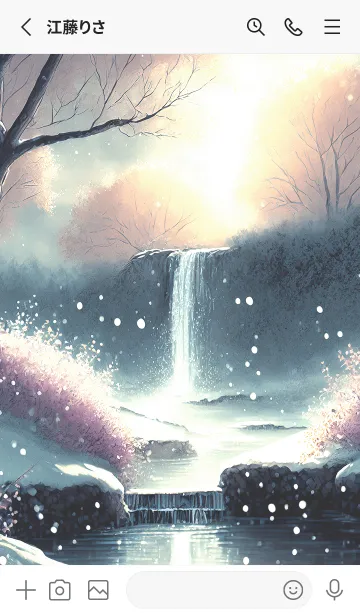 [LINE着せ替え] 優美な冬の風景の着せかえ(Winter-2093)の画像2