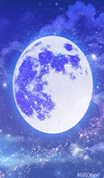 [LINE着せ替え] 幸運を引き寄せる✨青い満月の画像1