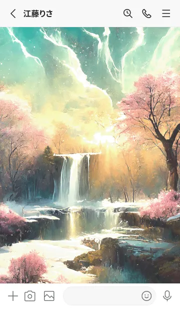 [LINE着せ替え] 優美な冬の風景の着せかえ(Winter-2095)の画像2