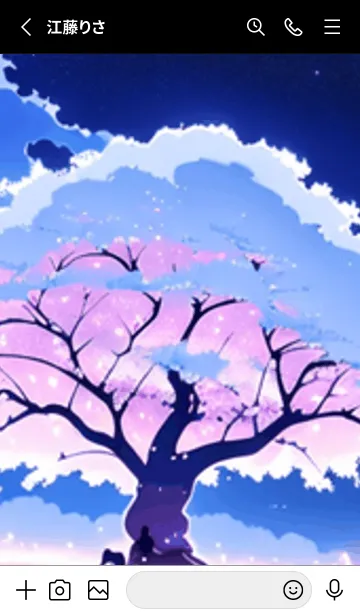 [LINE着せ替え] 冬のサクラ #BRHK015。の画像2