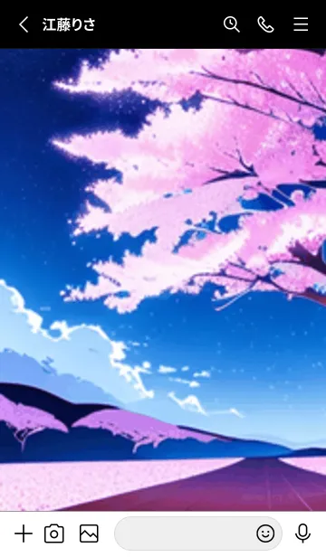 [LINE着せ替え] 冬のサクラ #BRHK014。の画像2