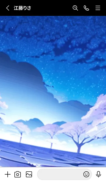 [LINE着せ替え] 冬のサクラ #BRHK024。の画像2