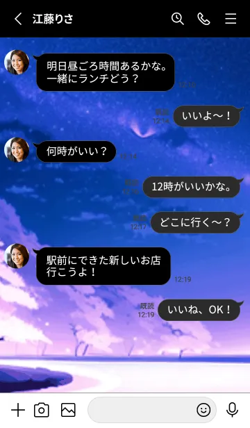 [LINE着せ替え] 冬のサクラ #BRHK030。の画像3