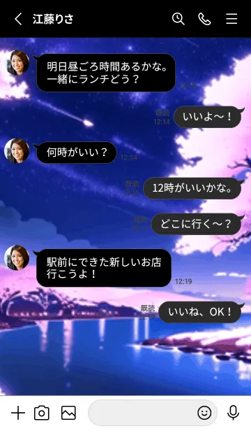 [LINE着せ替え] 冬のサクラ #BRHK029。の画像3