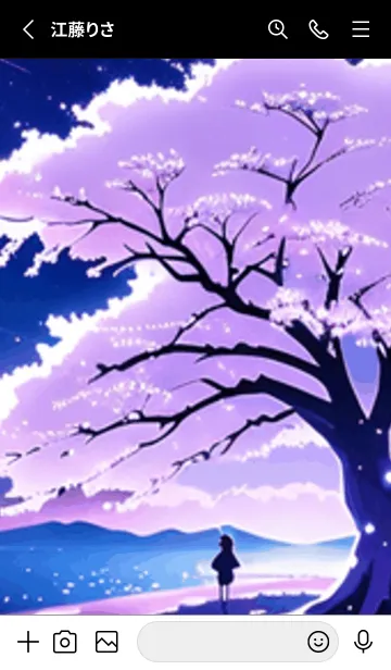 [LINE着せ替え] 冬のサクラ #BRHK027。の画像2