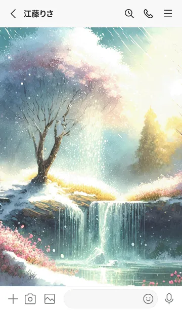 [LINE着せ替え] 優美な冬の風景の着せかえ(Winter-2096)の画像2