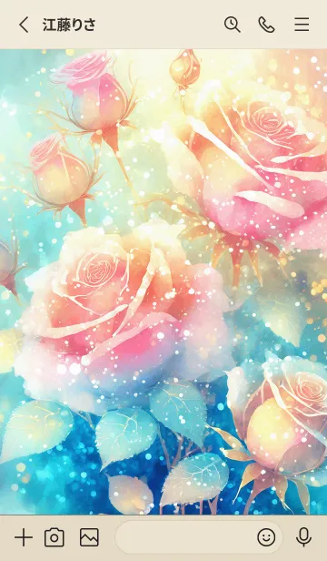 [LINE着せ替え] 薔薇(バラ)の花の着せかえ(R2080)の画像2