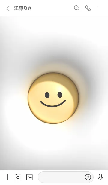 [LINE着せ替え] Grayぷっくりスマイル01_1の画像2