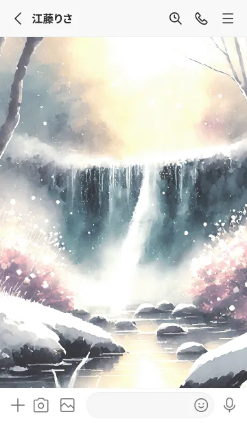 [LINE着せ替え] 優美な冬の風景の着せかえ(Winter-2099)の画像2