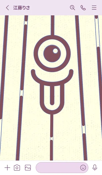 [LINE着せ替え] カラ傘オバケ km_clr ビンヤードの画像2