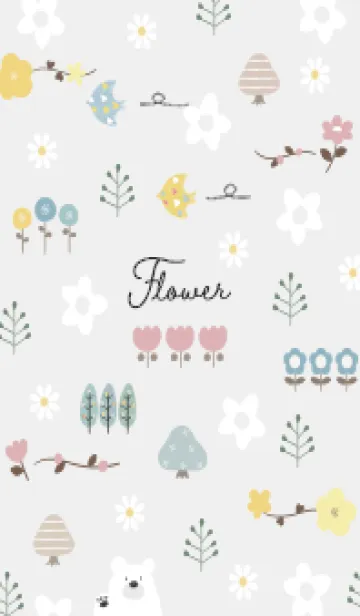 [LINE着せ替え] Gray春を待つ花01_1の画像1