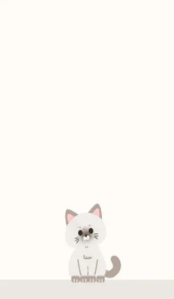 猫を飼う__シャム猫のLINE着せ替え