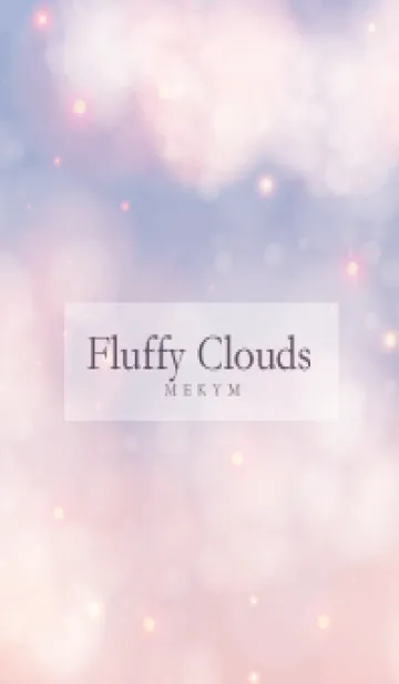 [LINE着せ替え] Fluffy Clouds PURPLE SKY - MEKYM 39の画像1