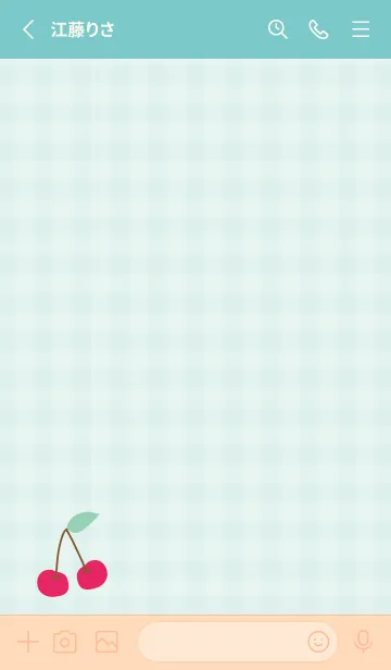 [LINE着せ替え] シンプル さくらんぼ15の画像2