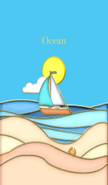 [LINE着せ替え] Enamel Pin ocean 51の画像1