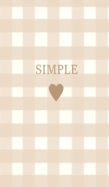 SIMPLE HEART =check yellowbeige=の着せ替えメイン画像
