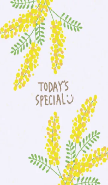 [LINE着せ替え] ミモザ シンプル20の画像1