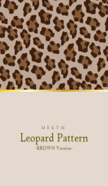 [LINE着せ替え] Leopard Pattern BROWN 7の画像1