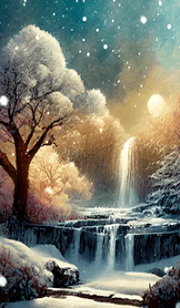 [LINE着せ替え] 優美な冬の風景の着せかえ(Winter-2103)の画像1