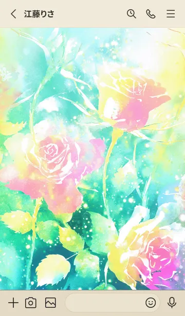 [LINE着せ替え] 薔薇(バラ)の花の着せかえ(R2082)の画像2