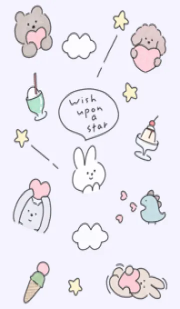 [LINE着せ替え] purple with love12_1の画像1